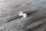 White Opal 100% Surgical Steel Industrial Scaffold Barbell 14G (1.6mm) Piercing