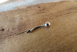 Spike Vertical Lip 16G 100% Surgical Steel Curve Eyebrow Rook Barbell Ring Lip Piercing