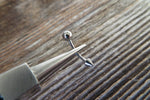 Spike Vertical Lip 16G 100% Surgical Steel Curve Eyebrow Rook Barbell Ring Lip Piercing