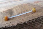 Lapis Lazuli Natural Stone Pregnancy Bio-flex Belly Ring