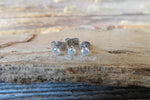 Set of Three Aurora Borealis Crystal 100% Surgical Steel 20g (.81mm) Stud Post Earlobe Cartilage Earring Piercing 3mm 4mm 5mm
