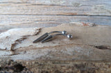 16G or 14G Extreme Spike Vertical Lip 100% Surgical Steel Curve Eyebrow Rook Barbell Ring Lip Piercing