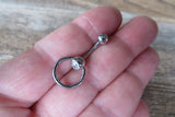 Rainbow IP Knocker Belly Ring 14g (1.6mm) Piercing