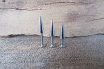 Long 1/2" Extreme Spike Cartilage Labret Lip Flatback Surgical Steel Barbell Piercing 16G (1.2mm) 14g (1.6mm)