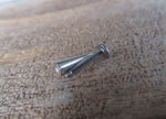 Black IP Long 10mm Spike Cartilage Labret Lip Flatback Surgical Steel Barbell Piercing 16G (1.2mm)