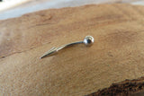 Spike Vertical Lip 16G 100% Surgical Steel Curve Eyebrow Rook Barbell Ring Lip Piercing