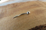 Spike Vertical Lip 16G 100% Surgical Steel Curve Eyebrow Rook Barbell Ring Lip Piercing