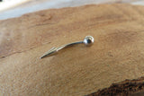 Spike Vertical Lip 16G 100% Surgical Steel Curve Eyebrow Rook Barbell Ring Lip Piercing