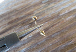 Black IP Spike Vertical Lip 16G 100% Surgical Steel Curve Eyebrow Rook Barbell Ring Lip Piercing