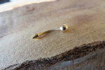 Black IP Spike Vertical Lip 16G 100% Surgical Steel Curve Eyebrow Rook Barbell Ring Lip Piercing