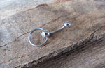 Rainbow IP Knocker Belly Ring 14g (1.6mm) Piercing