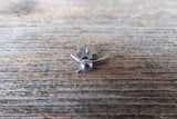 Purple Opal Floating Minimalist Petite Custom Lengths Flower Belly Ring 14g VCH Internally Threaded Piercing