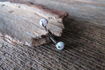 16G 14G Purple Fire Opal Pronged Belly Ring VCH Ring Vertical Lip Rook 100% Surgical Steel 14g (1.6mm) Piercing Custom Lengths