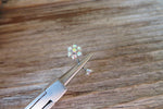 Gold Plated Minimalist Floating Crystal Flower Gems Belly Ring 14g VCH Internally Threaded Piercing