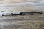 Black IP Bamboo Surgical Steel 316L Barbell Industrial Small Balls 14G (1.6mm) Piercing 38mm