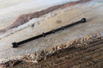 Black IP Bamboo Surgical Steel 316L Barbell Industrial Small Balls 14G (1.6mm) Piercing 38mm