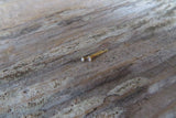 Lot of Two TINY Nose Stud 14K Gold over Sterling Silver 925 Micro Nostril Piercing 22 Gauge 1.5mm or 2mm Cubic Zirconia Crystal