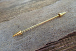 Spike Industrial Surgical Steel Barbell Piercing 14G (1.6mm) 32mm 35mm 38mm