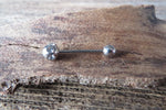 Bling Clear Crystal 100% Surgical Steel 316L Barbell Tongue Ring 14G (1.6mm) Piercing