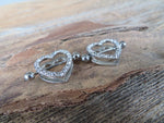 Chunky Heart Gems 14G or 16G Nipple Shields Pair