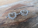 Chunky Heart Gems 14G or 16G Nipple Shields Pair
