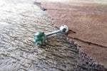 Amazonite Petite Natural Stone Belly Ring 14G (1.6mm) Piercing