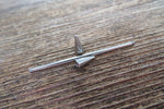 Gold IP Spike Industrial Surgical Steel Barbell Piercing 14G (1.6mm) 32mm 35mm 38mm