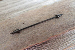 Spike Industrial Surgical Steel Barbell Piercing 14G (1.6mm) 32mm 35mm 38mm