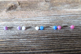 Purple Opal Floating Minimalist Belly Ring 14g VCH Internally Threaded Piercing Custom Lengths