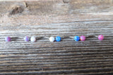 Blue Opal Floating Minimalist Belly Ring 14g VCH Internally Threaded Piercing Custom Lengths