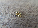 Tiny Small Balls 16G 14G Gold Ion Plated Basic Barbell Surgical Steel Barbell 16G (1.2mm) 14G (1.6mm) Piercing 6mm 8mm 10mm 12mm Bridge