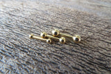 Tiny Small Balls 16G 14G Gold Ion Plated Basic Barbell Surgical Steel Barbell 16G (1.2mm) 14G (1.6mm) Piercing 6mm 8mm 10mm 12mm Bridge