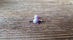 Purple Opal Floating Minimalist Belly Ring 14g VCH Internally Threaded Piercing Custom Lengths