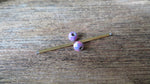Rose Gold Ion Plated Navy-Blue Green Opal 100% Surgical Steel Industrial Scaffold Barbell 14G (1.6mm) Piercing Minimalist