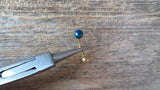 White Floating Gold IP Fire Opal Surgical Steel Belly Ring 14G (1.6mm) VCH Piercing Minimalist Petite