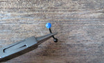 Lavender Floating Black IP Fire Opal Surgical Steel Belly Ring 14G (1.6mm) VCH Piercing Minimalist Petite