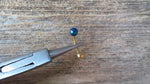 White Floating Gold IP Fire Opal Surgical Steel Belly Ring 14G (1.6mm) VCH Piercing Minimalist Petite