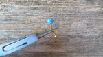 White Floating Gold IP Fire Opal Surgical Steel Belly Ring 14G (1.6mm) VCH Piercing Minimalist Petite