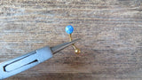 White Floating Gold IP Fire Opal Surgical Steel Belly Ring 14G (1.6mm) VCH Piercing Minimalist Petite