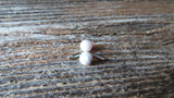 Blue Floating Minimalist Gold IP Fire Opal Surgical Steel Belly Ring 14G (1.6mm) VCH Piercing Petite