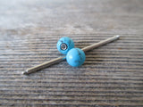 Lapis Lazuli 14G Black Industrial Surgical Steel Barbell Piercing 14G (1.6mm) 32mm 35mm 38mm