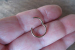Rainbow Septum Hinged Seamless Hoop Surgical Steel 316L Piercing 16G 8mm 10mm 12mm Septum Cartilage Daith Piercing