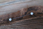 White Opal Stone Pregnancy Bio-flex Biolex Retainer Piercing Belly Ring