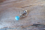 Vertical Hood Piercing Yellow Tiger Eye 14G 12G 10G Slave Ring VCH Curved Barbell Jewelry 14G (1.6mm) 12G (2.0mm) 10G (2.5mm) VCH Belly Ring