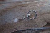 Vertical Hood Piercing Red Tiger Eye 14G 12G 10G Slave Ring VCH Curved Barbell Jewelry 14G (1.6mm) 12G (2.0mm) 10G (2.5mm) VCH Belly Ring