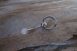 Vertical Hood Piercing Yellow Tiger Eye 14G 12G 10G Slave Ring VCH Curved Barbell Jewelry 14G (1.6mm) 12G (2.0mm) 10G (2.5mm) VCH Belly Ring