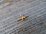 Gold IP Navy-Blue Green Fire Opal 100% Surgical Steel Stone Barbell Tongue Ring 14G (1.6mm) Piercing Custom Lengths