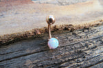 Blue Fire Opal Belly Ring 14g (1.6mm) Piercing VCH