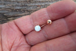 Green Fire Opal Belly Ring 14g (1.6mm) Piercing VCH