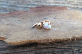 Rose Gold Ion Plated Fire Opal Belly Ring 14g (1.6mm) Piercing VCH